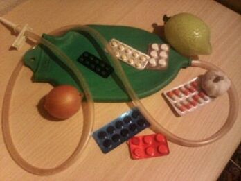 enema and drugs to remove parasites