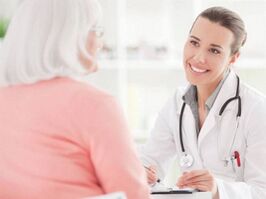 At the appointment of the doctor