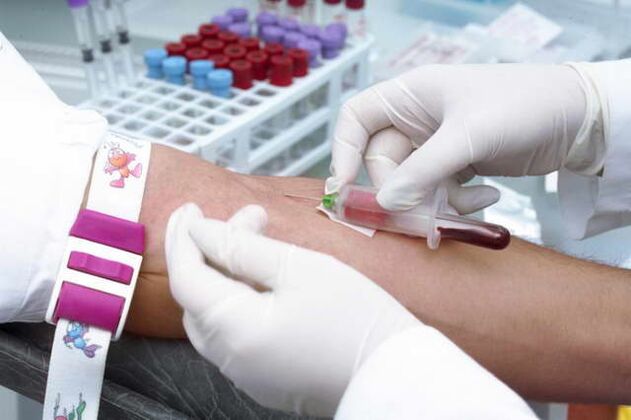 Blood on the parasites